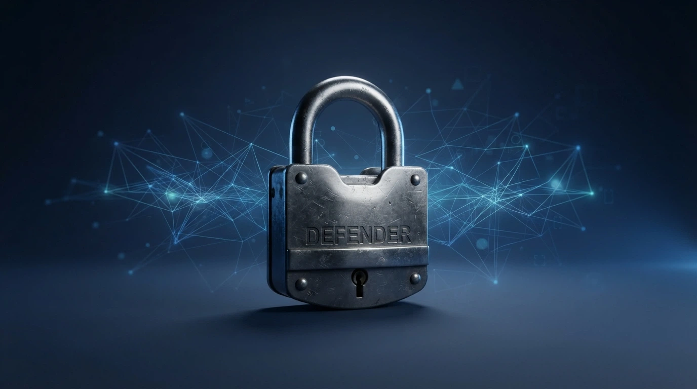 A stylised representation of the ACMA website-blocking process, with a locked gate icon and ISP network nodes