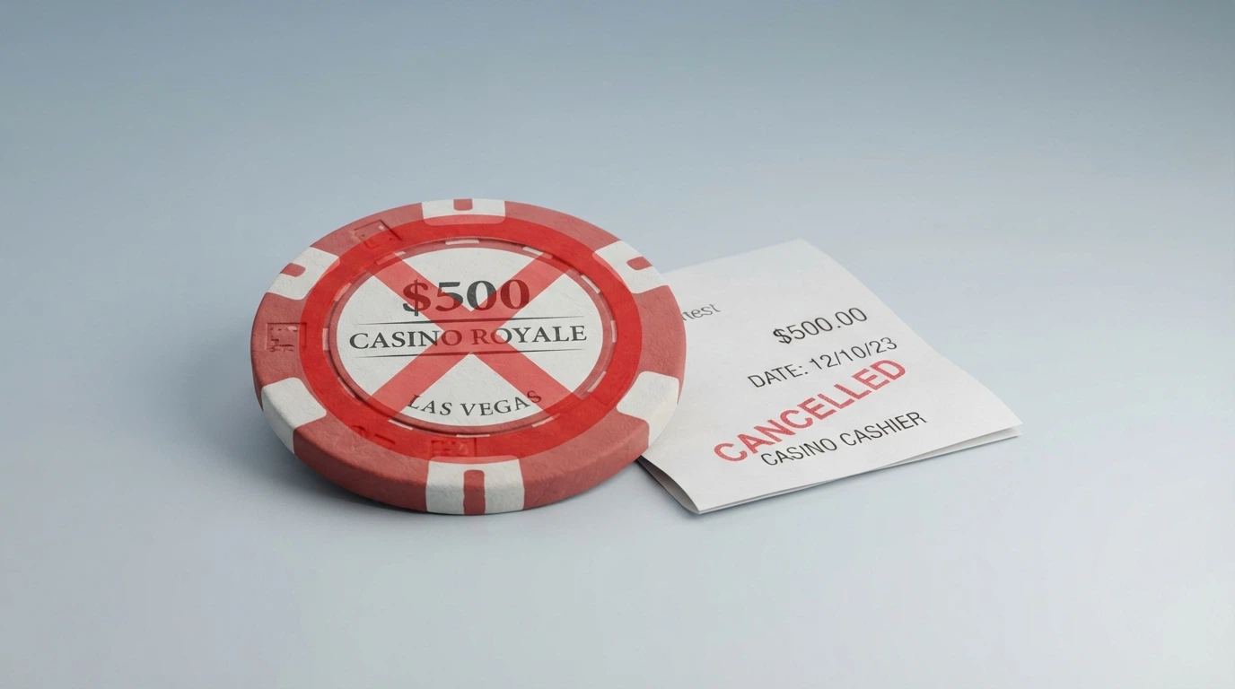 The ACMA logo on a government-style page beside a crossed-out casino chip, with the Interactive Gambling Act reference visible