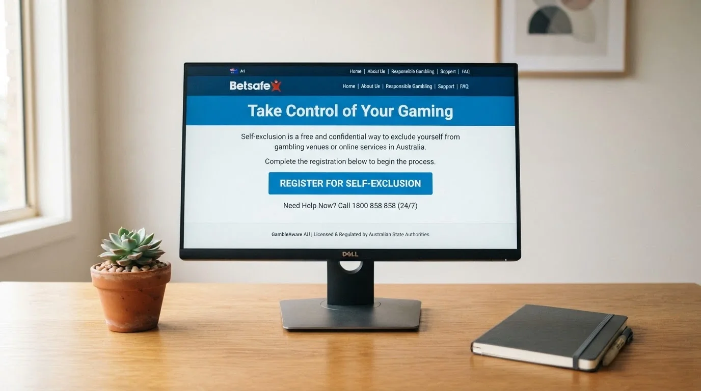 BetStop national self-exclusion register homepage open on a desktop browser