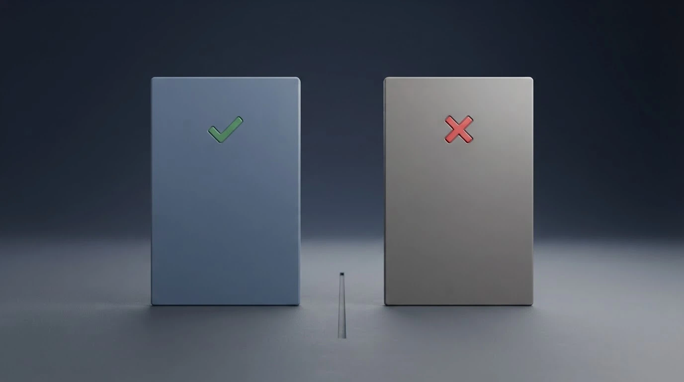 A comparison view of operator logos or brand cards arranged side by side, with checkmarks and crosses indicating no-deposit availability and wagering terms