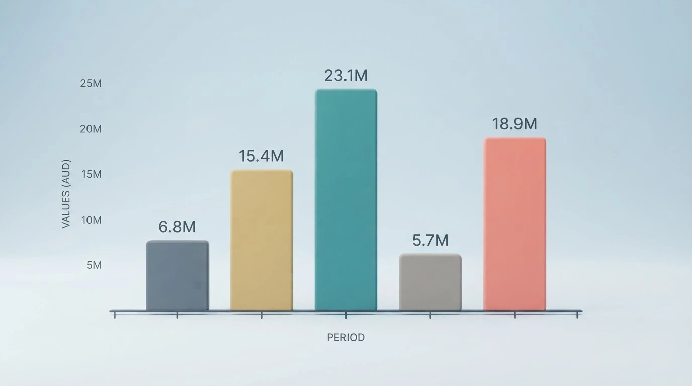 A bar chart comparing welcome-bonus values across several online casinos, with wagering-multiplier labels on each bar